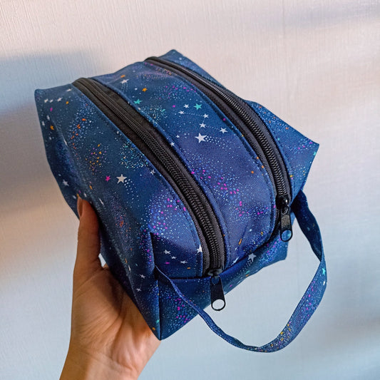 Estuche Doble Amy Universo Azul