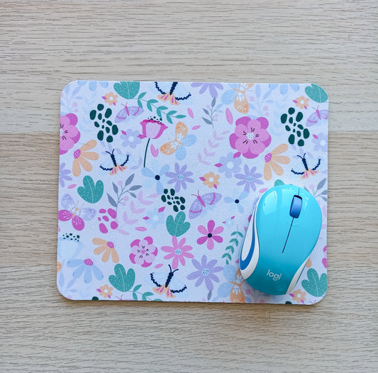 Mousepad Flores Rosadas